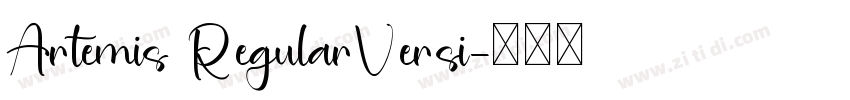 Artemis RegularVersi字体转换